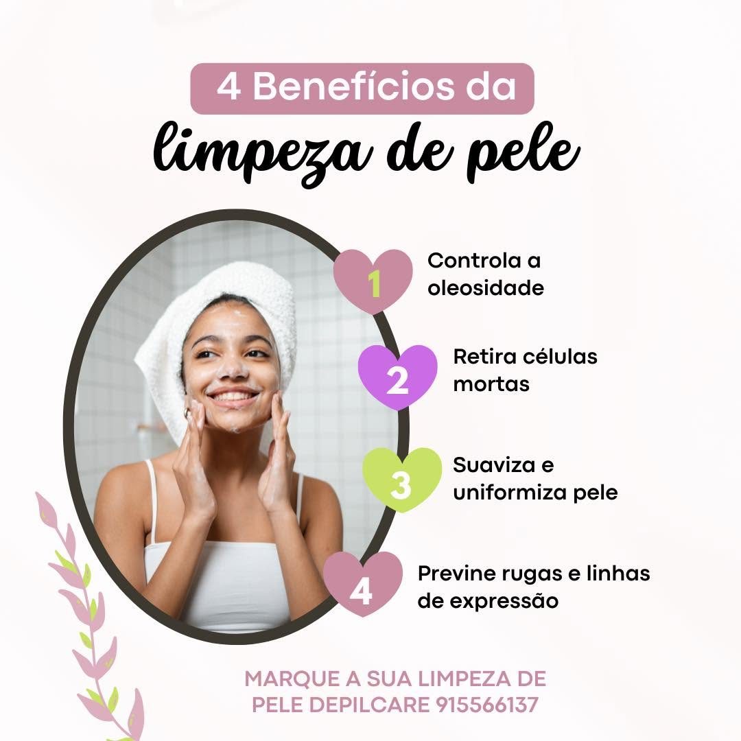 Os quatro benefícios da limpeza de pele